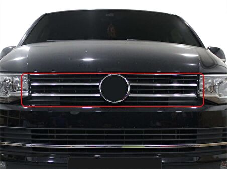 VW Transporter T6 Ön Panjur Çıtası  4 Prç Krom 2015 ve Sonrası