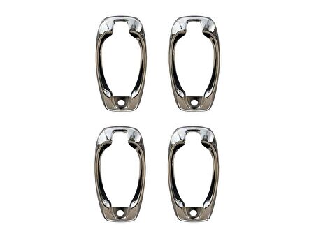 Fiat Doblo 2 Kapı Kolu Çerçevesi 4 Prç Krom 2010 ve Sonrası