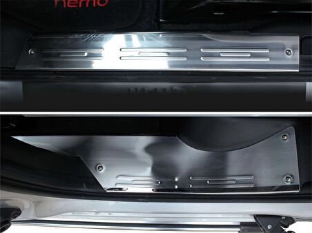 Fiat Fiorino İç Kapı Eşiği 4 Prç Krom 2008 ve Sonrası