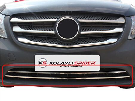 Mercedes Vito Ön Tampon Çıtası Krom 2 Prç 2015 ve Sonrası