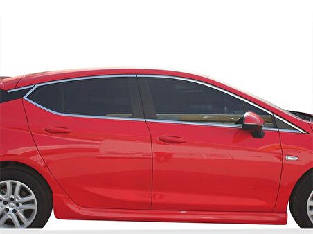 Opel Astra K Cam Çerçevesi 16 Prç Krom  2015 ve Sonrası