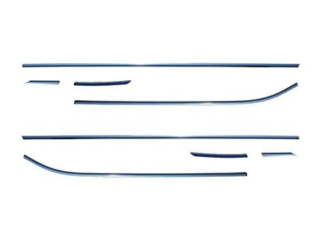 Seat Leon 3 5F Cam Çıtası 8  Prç Krom 2013 ve Sonrası