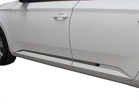Skoda Super B8 Yan Kapı Çıtası 4 Prç. Krom 2015 ve Sonrası