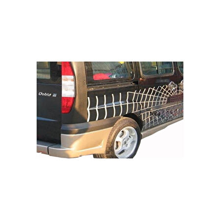 Fiat Doblo 1 Arka Tampon Altı 2 Prç (Sensörsüz) (Fiber/Astarlı) 2000-2010