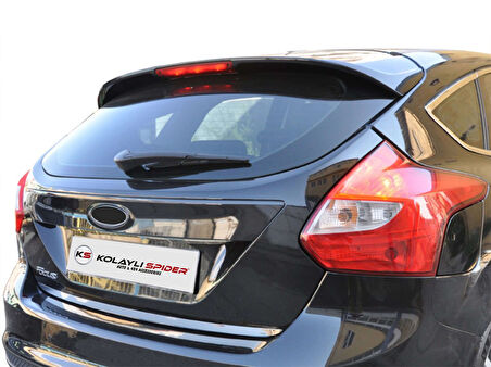 Ford Focus 3 HB Spoiler Camüstü (Işıklı) (Fiber/Astarlı) 2011-2014