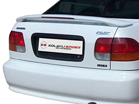Honda Civic 6 Spoiler Bagaj Yüksek (Işıklı) (Fiber/Astarlı) 1995-2001