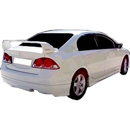 Honda Civic 7 Spoiler Bagaj Yüksek (Işıklı) (Fiber/Astarlı) 2001-2005