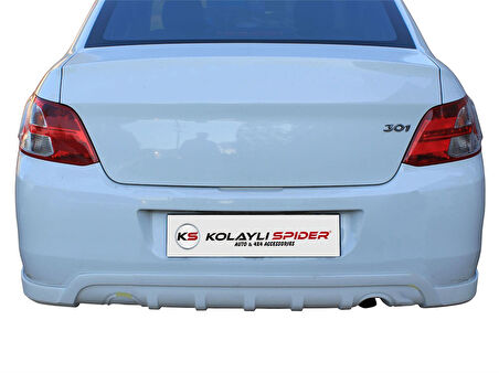 Peugeot 301 Arka Orta Tampon Difüzör (Fiber/Astarlı) 2013 ve Sonrası