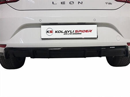 Seat Leon 3 5F Arka Orta Tampon (Difüzör) (Fiber/Astarlı) 2013 ve Sonrası