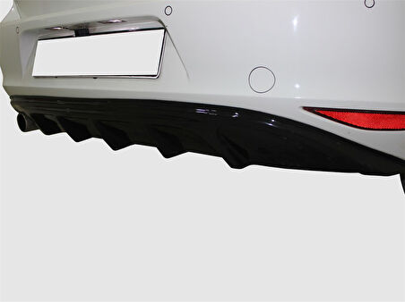 VW Golf 7 Arka Orta Tampon (Difüzör) (Fiber/Astarlı) 2013 ve Sonrası