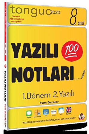 Tonguç 8. Sınıf 1. Dönem 1. Yazılı Ve 2. Yazılı Notları