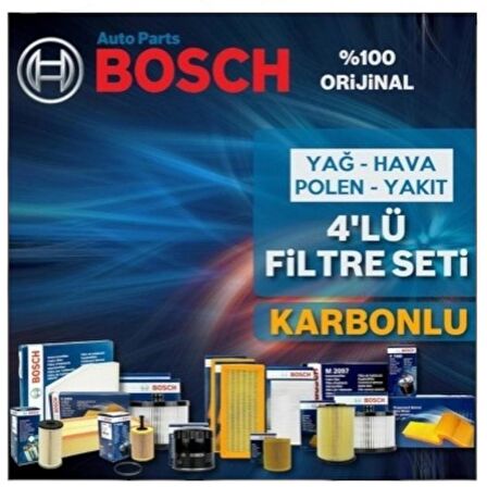 Toyota Corolla 1.4 D4D Bosch Filtre Bakım Seti 2005-2006 4Lü Karb 553049794