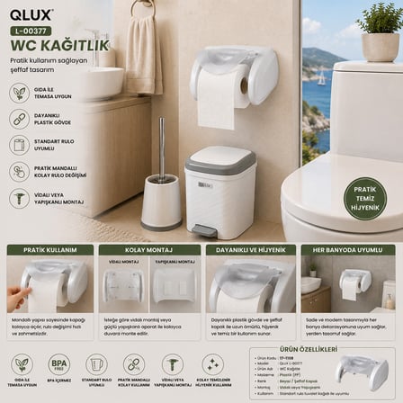 WC KAĞITLIK PLASTİK KAPAKLI