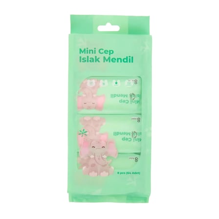 Mini Cep Islak Mendil Günlük Pratik 8'li Paket
