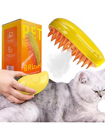 Pet Brush Buharlı Şarjlı Kedi Köpek Yıkama Aparatı