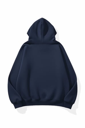Unisex Yumuşak Dokulu Real Moonligt Baskılı Tasarım Oversize 3 İplik Hoodie Sweatshirt
