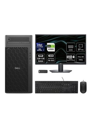 Pro Max T2 Core Ultra 7 265 RTX 2000 Ada 16GB 128GB RAM 12TB SSD 27" FHD FreeDOS FCT22506P768 Masaüstü İş İstasyonu + PER4 USB Bellek