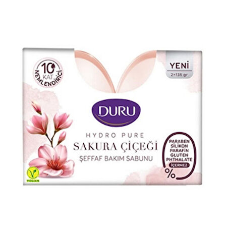 Duru Sabun Hydro Pure 2x135g Sakura Çiçeği 1 Adet