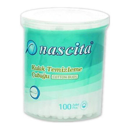 Nascita Kulak Temizleme Pamuğu 100'Lü 1 Adet