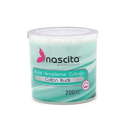Nascita Kulak Temizleme Pamuğu 200'Lü 1 Adet