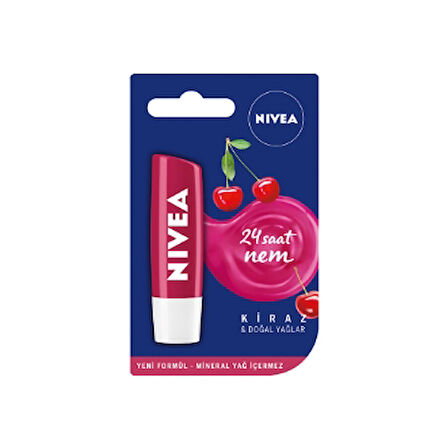 Nivea Lip Stick 4,8g Fruity Shine Kiraz Dudak Kremi 1 Adet