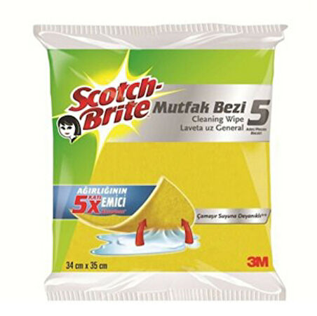 Scotch Brite Temizlik Bezi 5'Li 1 Adet