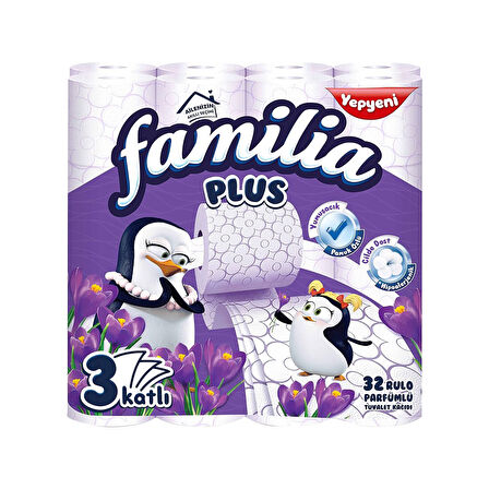 Familia Tuvalet Kağıdı Plus 32'Li 3 Katlı Sihirli Çiçek.. 1 Adet