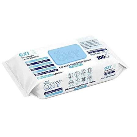 Mr.Oxy Yuzey Tem.Havlusu 100'Lu Beyaz Sabun 1 Adet