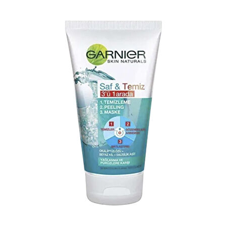 Garnier Yüz Temizleme Jeli 150ml Saf&Temiz 3in1 1 Adet