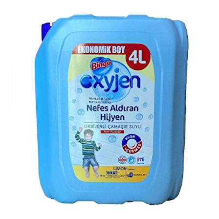Bingo Cam.Suyu Oxyjen 4l Limon Kokulu 2 Adet