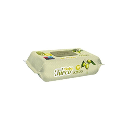 Baby Turco Islak Mendil 90'Lı Zeytinyağlı 2 Adet