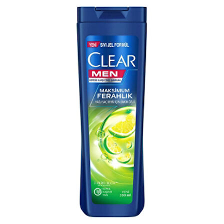 Clear Şampuan 350ml Men Maksimum Ferahlık 2 Adet