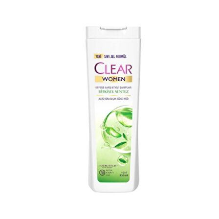 Clear Şampuan 350ml Women Bitkisel Sentez 2 Adet