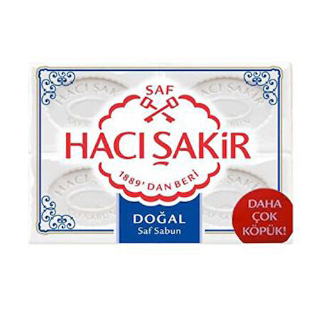 Hacı Şakir Kalıp Sabun Doğal 4x150g 2 Adet