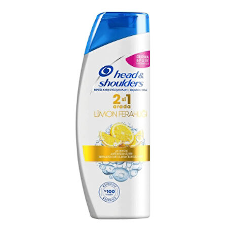 Head And Shoulders Şampuan 330ml Limon Ferahlığı 2in1 2 Adet