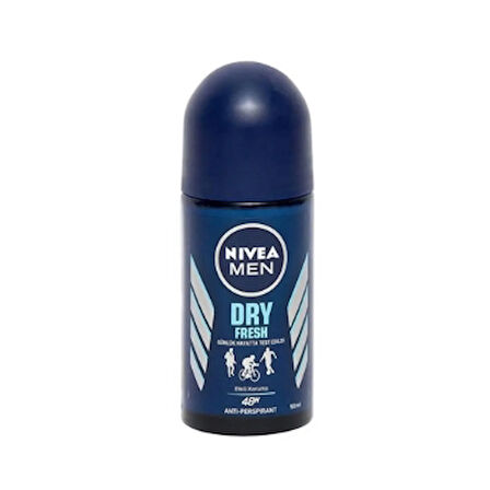 Nivea Deo Roll-On 50ml Men Dry Fresh 2 Adet