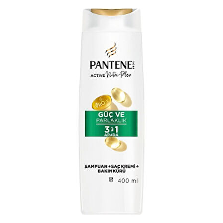 Pantene Samp. 400ml Guclu&Parlaklik 3in1 2 Adet