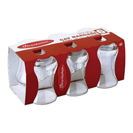 Paşabahçe İnce Belli Çay Bardağı 6'Lı 2 Adet