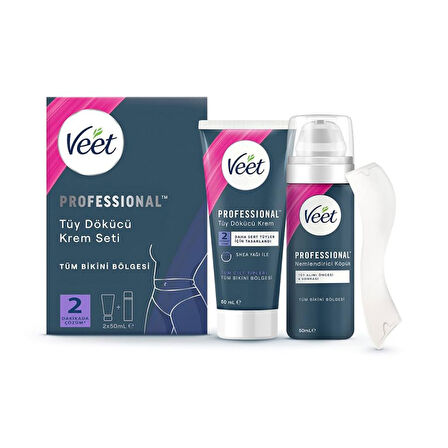Veet Tüy Dökücü Krem Seti Professional 2x50 Ml. 2 Adet