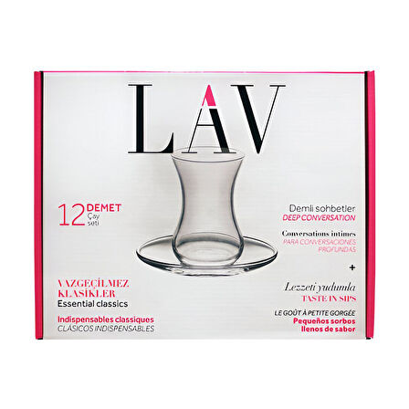 Lav Demet Çay Seti 12'Li 2 Adet