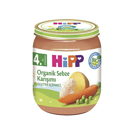Hipp Organik Sebze Karışımı 125 Gr. 2 Adet