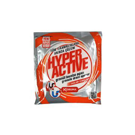 Hyper Active Lavabo Açıcı 3x70 Gr. Granül 3 Adet