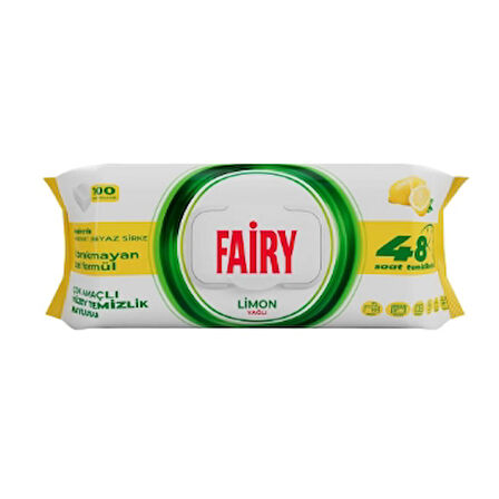 Fairy Yuzey Tem.Havlusu 100'Lu Limon Yagli 3 Adet