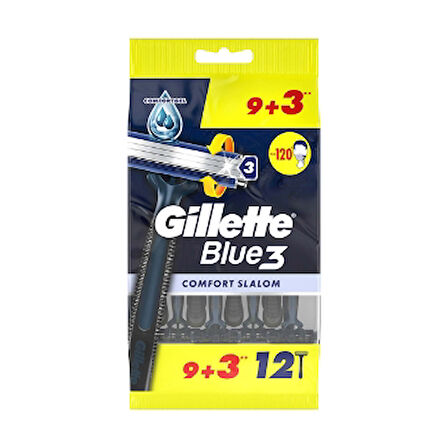 Gillette Blue-3 9+3'Lü Comfort Slalom 3 Adet