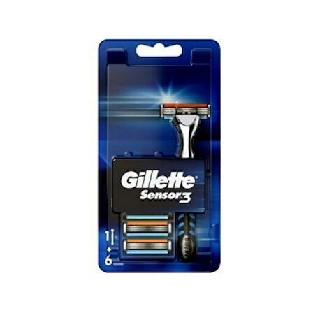 Gillette Sensor3 Makine+Yedek 6'Lı 3 Adet