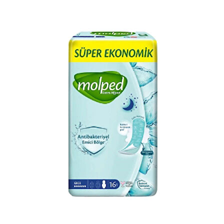 Molped Extra Hijyen Super Eko 16'Lı Gece 3 Adet