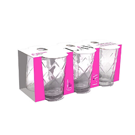 Lav Mevsim Su Bardağı 6'Lı 3 Adet