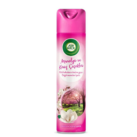 Airwick Aerosol 300ml Manolya Ve Kiraz Çiçekleri 4 Adet