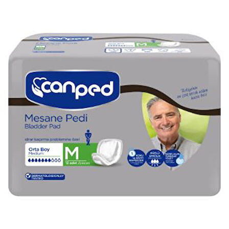 Canped H.Bezi Mesane Pedi Erkek 12'Li 4 Adet