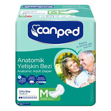 Canped Hasta Bezi Anatomik Orta 10'Lu 4 Adet